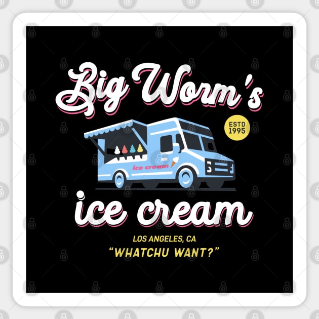 Big worms ice cream, Friday Movie Sticker by MIKOLTN